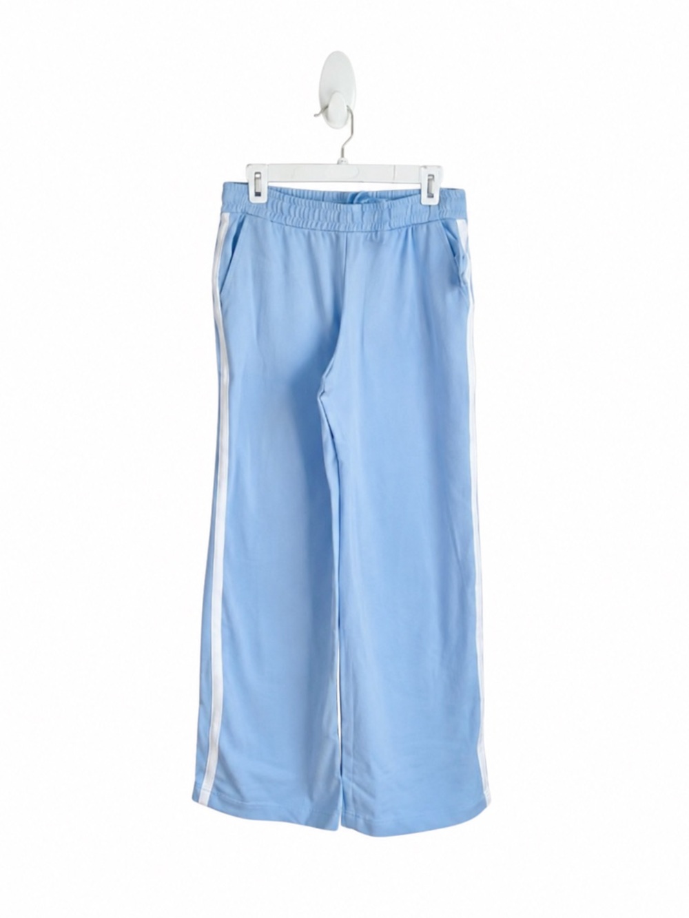 NWT Old Navy High-Waisted SoComfy Wide-Leg Sweatpants Light Blue & White Size SP - Picture 2 of 12